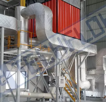 Bag filter for ball mill